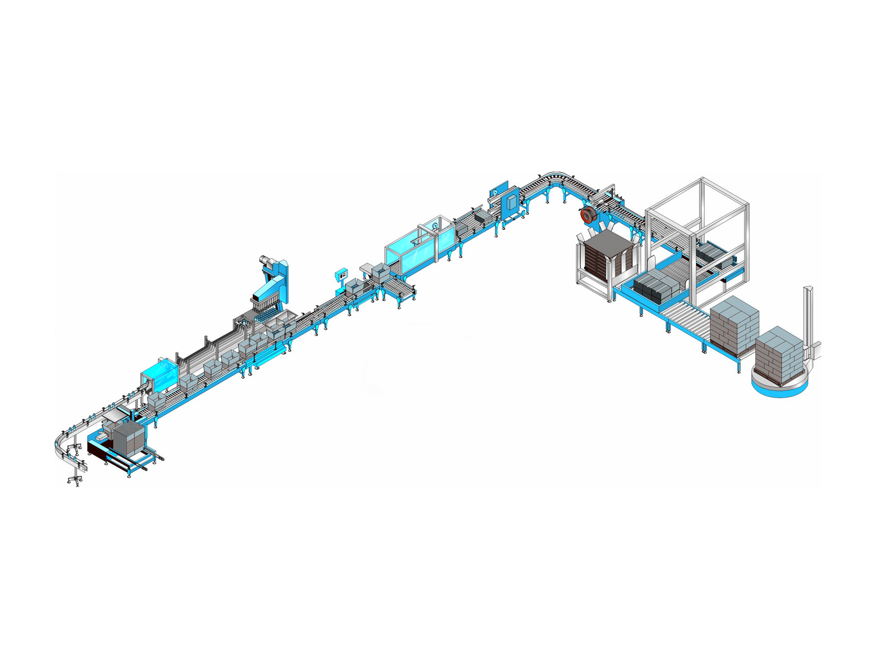 创琦自动包装流水线